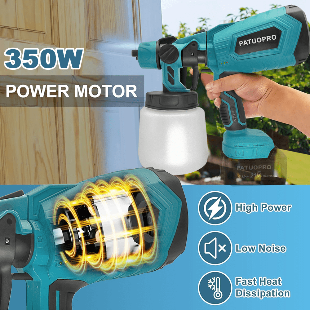 ワイヤレス電気スプレーガン,自動家具,ペイントスプレー,スチ - Hvlp Spray Gun Gravity Feed のレビューと価格