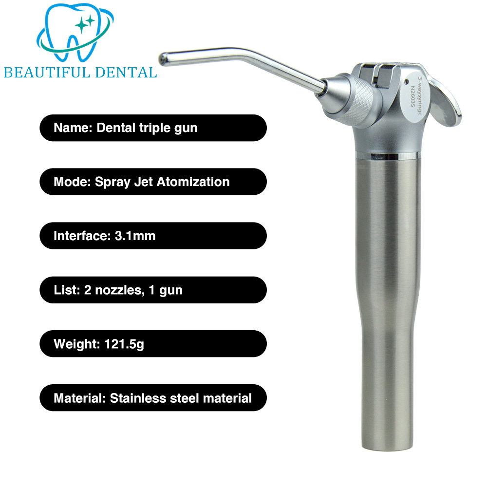 口腔用シリンジハンドピース、歯科用トリプルガン、3ウェイシリ - Spray Gun Cleaning Kit のレビューと価格