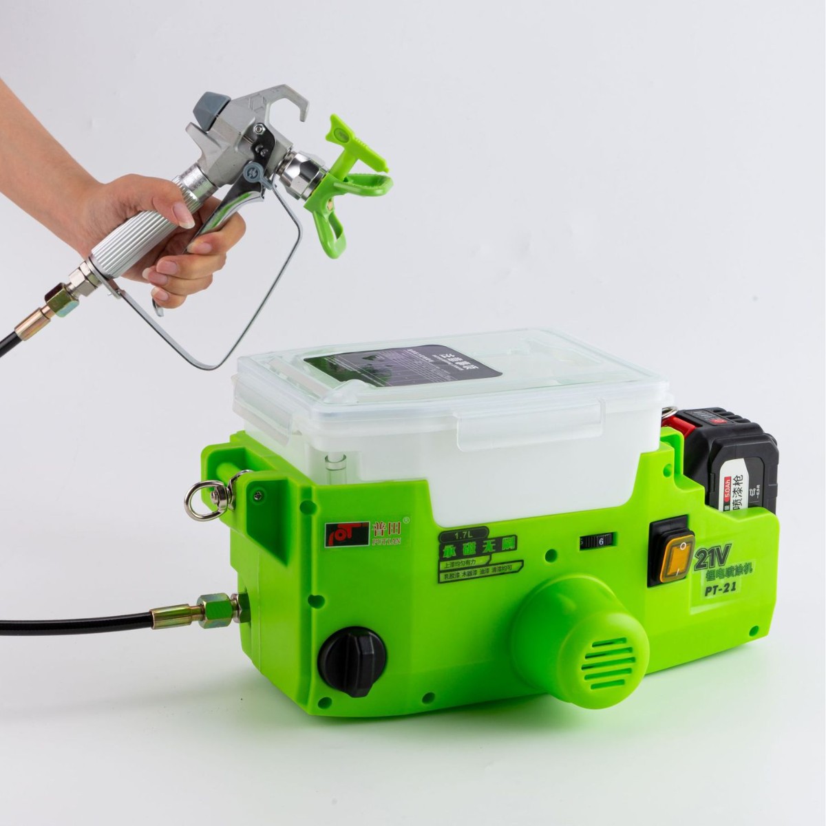20VコードレスバックパックペイントスプレーヤーPT-21充 - Cordless Paint Sprayer 20V のレビューと価格