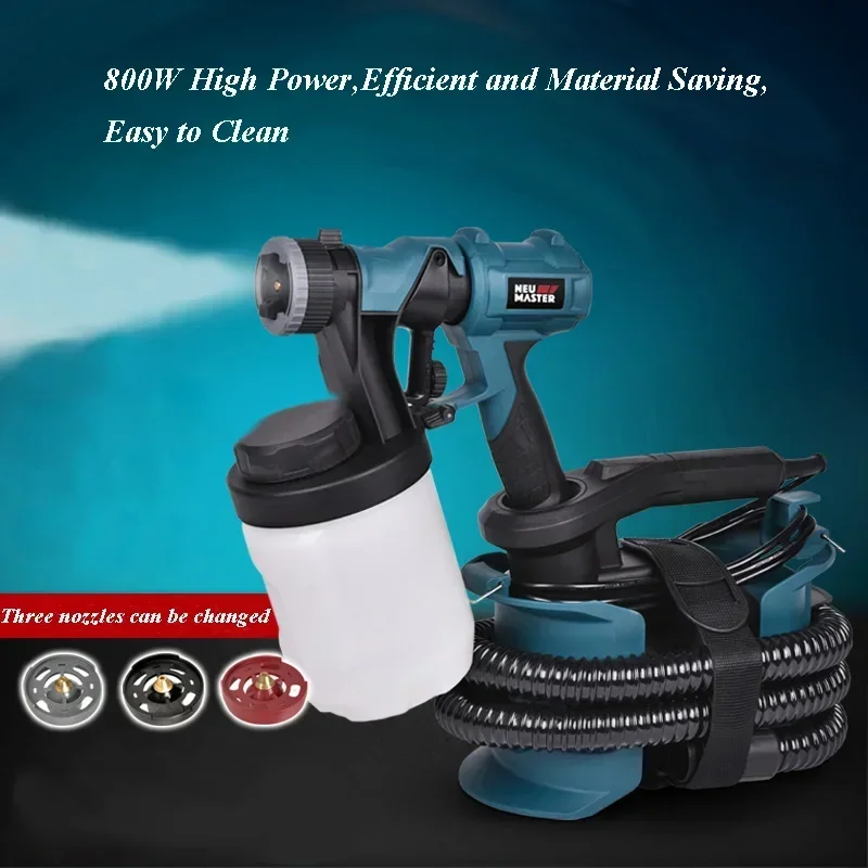 新しい 2.5 ミリメートルノズルスプレーガン 800 ワッ - Electric Paint Sprayer 800W のレビューと価格