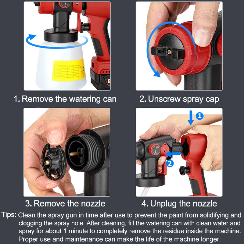 マキタ/デウォルト/ボッシュ/ミルウォーキー/リョービ18V - Cordless Paint Sprayer 20V のレビューと価格