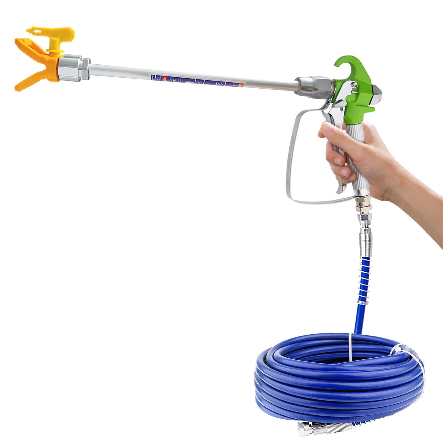 エアレス塗装スプレーキット5点セット。スプレーガン、15mホ - Paint Sprayer Nozzle Kit のレビューと価格