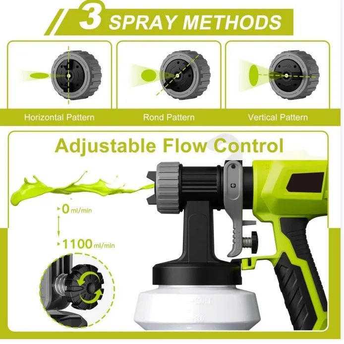 メーカー卸売電動スプレー8006ハンドヘルドペイント消毒スプ - Electric Paint Sprayer 800W のレビューと価格