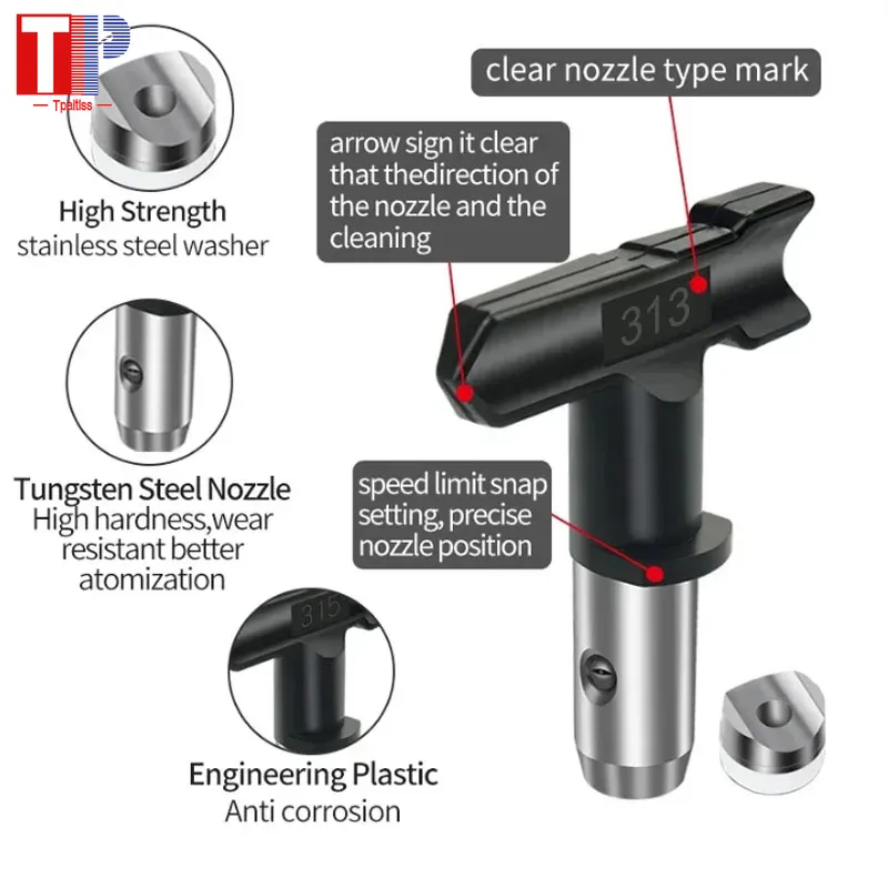 3600 PSI リバーシブル 517 ノズルチップガード  - Paint Sprayer Nozzle Kit のレビューと価格