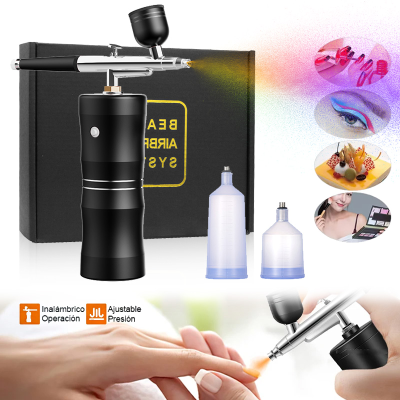 酸素スプレー ミニエアコンプレッサーキット エアブラシ スプ - Spray Gun Air Compressor Kit のレビューと価格