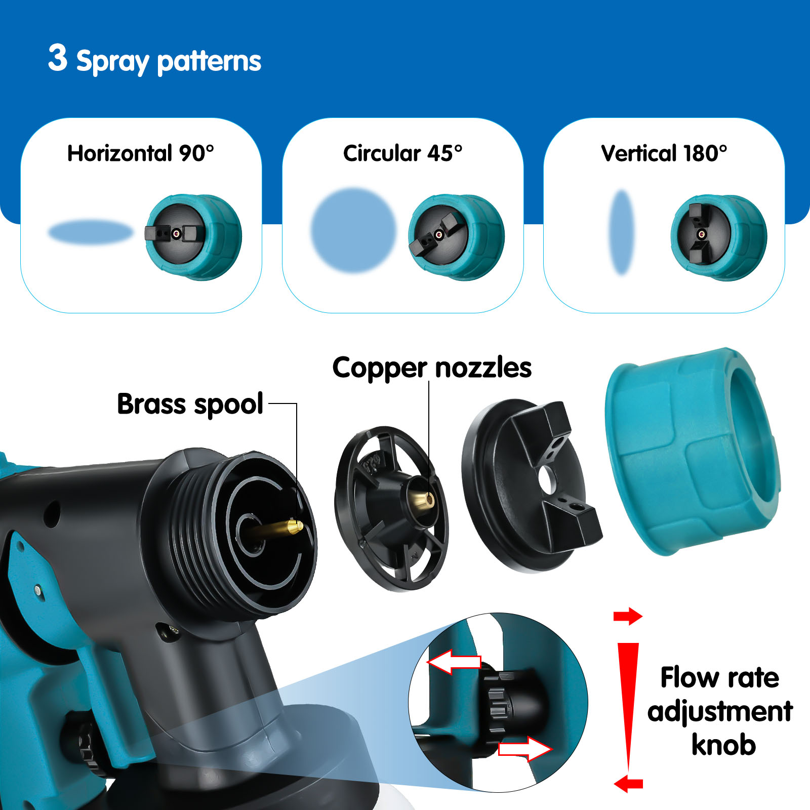 コードレス電気塗装スプレーガン,18V, 20Vバッテリー, - Cordless Paint Sprayer 20V のレビューと価格